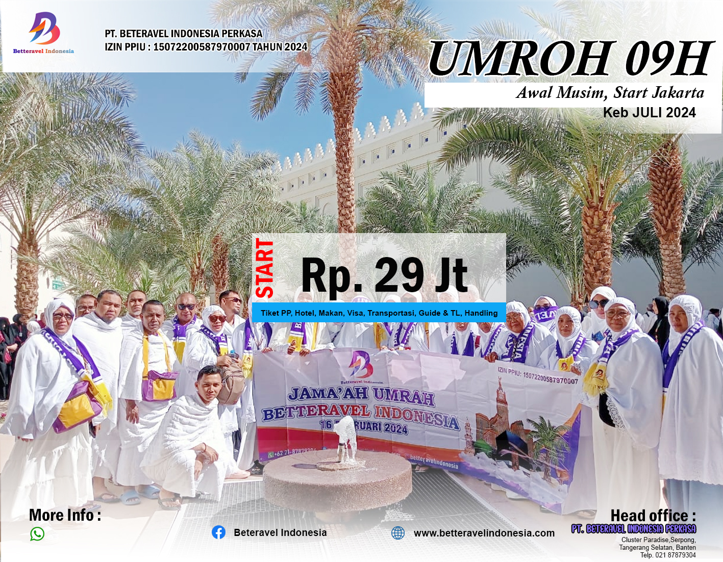 UMROH AWAL MUSIM 9H/7M KEB JULI 2024